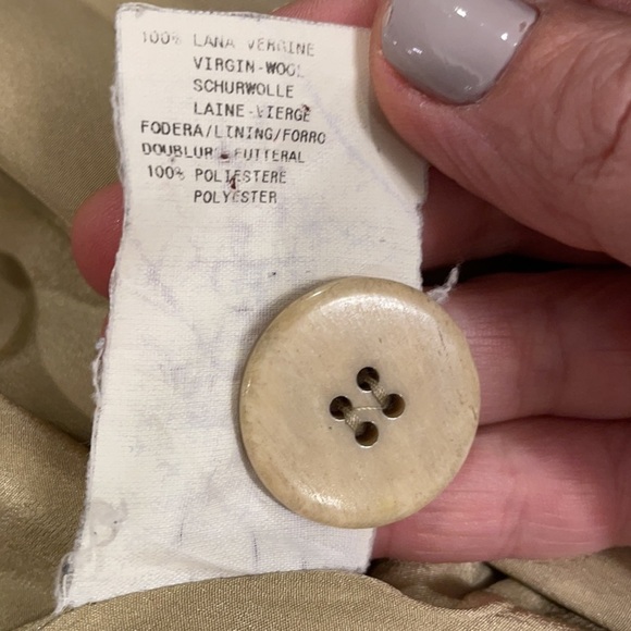 Armani Collezioni Vintage Beige Virgin Wool Blazer - Picture 9 of 9